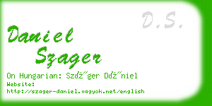 daniel szager business card